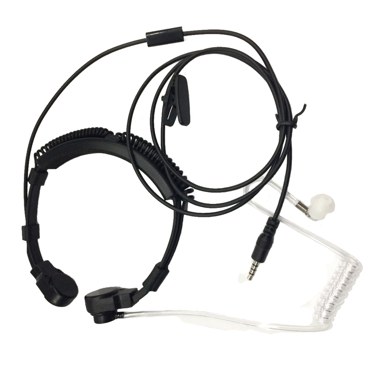 Neck ring throat headset