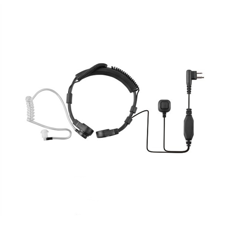 Neck ring throat headset