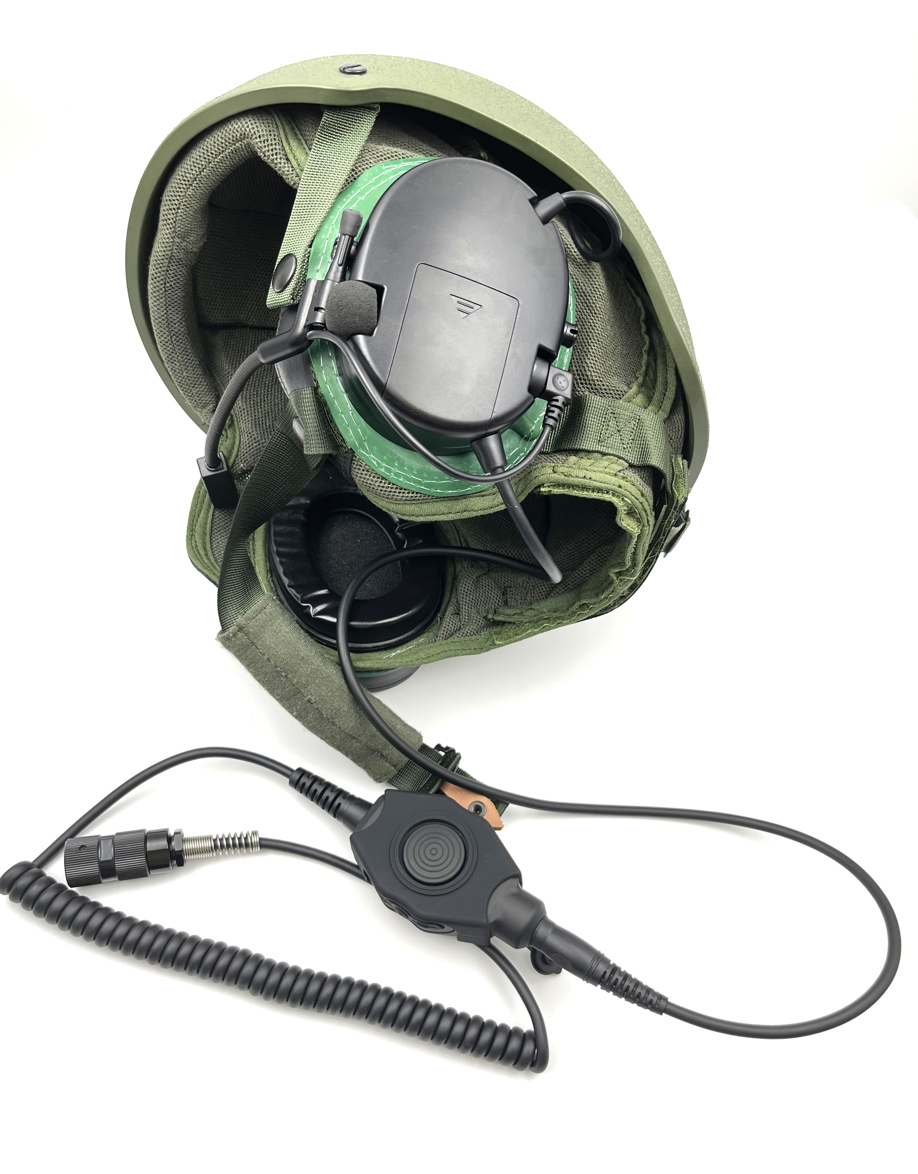 Tank helmet headset